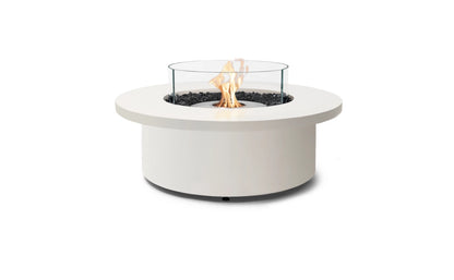 EcoSmart Fire Mimosa 40" Bone Freestanding Indoor Fire Table with Stainless Steel Burner by MAD Design Group