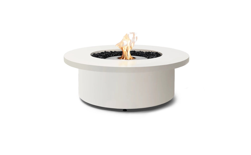 EcoSmart Fire Mimosa 40" Bone Freestanding Indoor Fire Table with Stainless Steel Burner by MAD Design Group