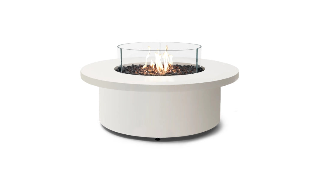 EcoSmart Fire Mimosa 40" Bone Freestanding Indoor Fire Table with Stainless Steel Burner by MAD Design Group