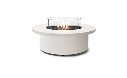 EcoSmart Fire Mimosa 40" Bone Freestanding Indoor Fire Table with Stainless Steel Burner by MAD Design Group