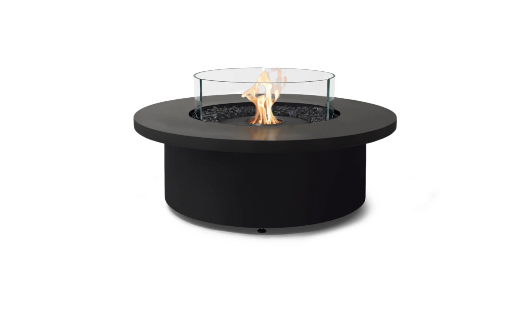 EcoSmart Fire Mimosa 40" Graphite Freestanding Indoor Fire Table with Black Burner by MAD Design Group