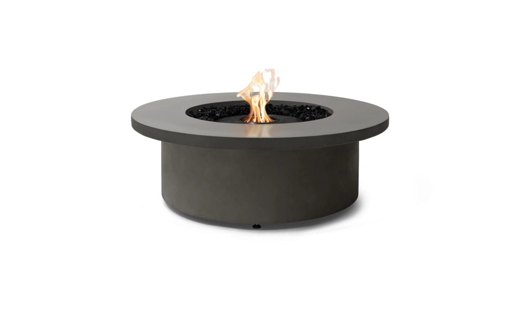 EcoSmart Fire Mimosa 40" Natural Freestanding Indoor Fire Table with Black Burner by MAD Design Group