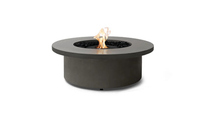EcoSmart Fire Mimosa 40" Natural Freestanding Indoor Fire Table with Black Burner by MAD Design Group