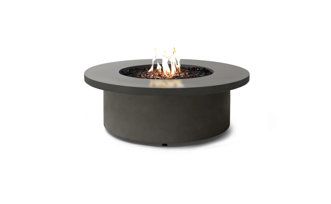 EcoSmart Fire Mimosa 40" Natural Freestanding Indoor Fire Table with Black Burner by MAD Design Group