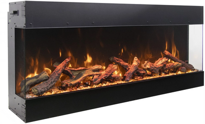 Amantii Tru View Bespoke 45" 3 Sided Indoor / Outdoor Electric Fireplace