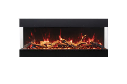 Amantii Tru View Bespoke 45" 3 Sided Indoor / Outdoor Electric Fireplace