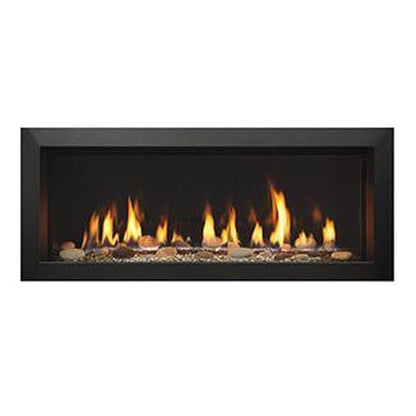 Majestic 2-Piece Black Picture Frame Front for Echelon II See-Through 36" Gas Fireplace