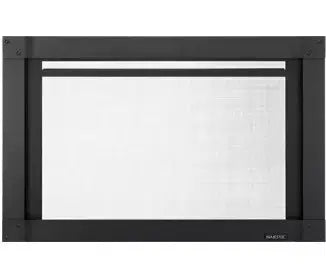 Majestic 35" Black Mission Full View Screen Front for Trilliant Gas Fireplace Insert