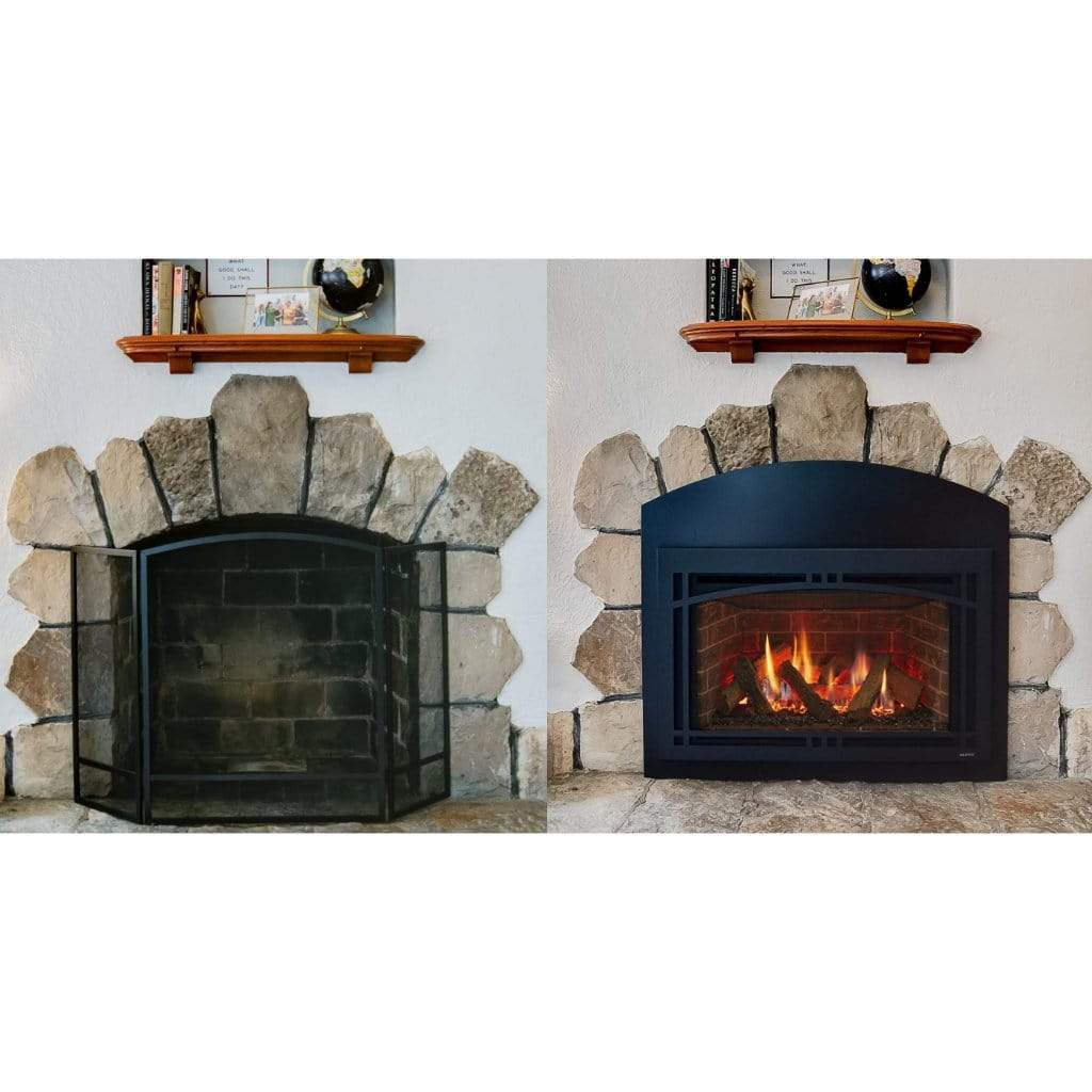 Majestic 35" Ruby Traditional Direct Vent Gas Fireplace Insert with IntelliFire Touch Ignition System