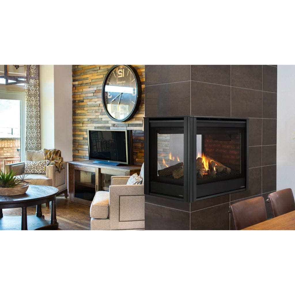 Majestic 36" Pier Traditional Multi-Sided Top/Rear Direct Vent Gas Fireplace w/ IntelliFire Touch Ignition System