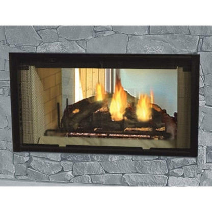 Majestic 42" Designer Series See-Through Radiant Wood Burning Fireplace