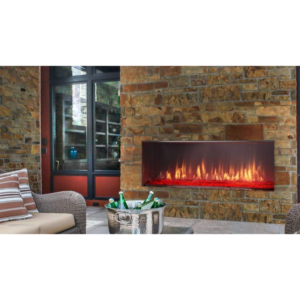 Majestic 48" Lanai See-Through Contemporary Outdoor Linear Vent Free Gas Fireplace with IntelliFire Plus Ignition System