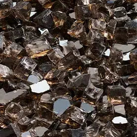 Majestic 5 Lbs. Smoked Embers Non-Reflective Crushed Glass Media for Meridian Modern Fireplace