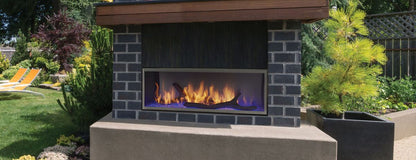 Majestic 60" Lanai Contemporary Outdoor Linear Vent Free Gas Fireplace with IntelliFire Plus Ignition System