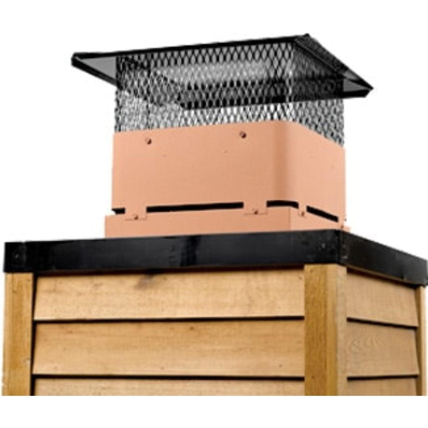 Majestic 8" Terra Cotta Vertical Venting Gas Shroud / Wood Termination Cap for SL300 Series Pipe