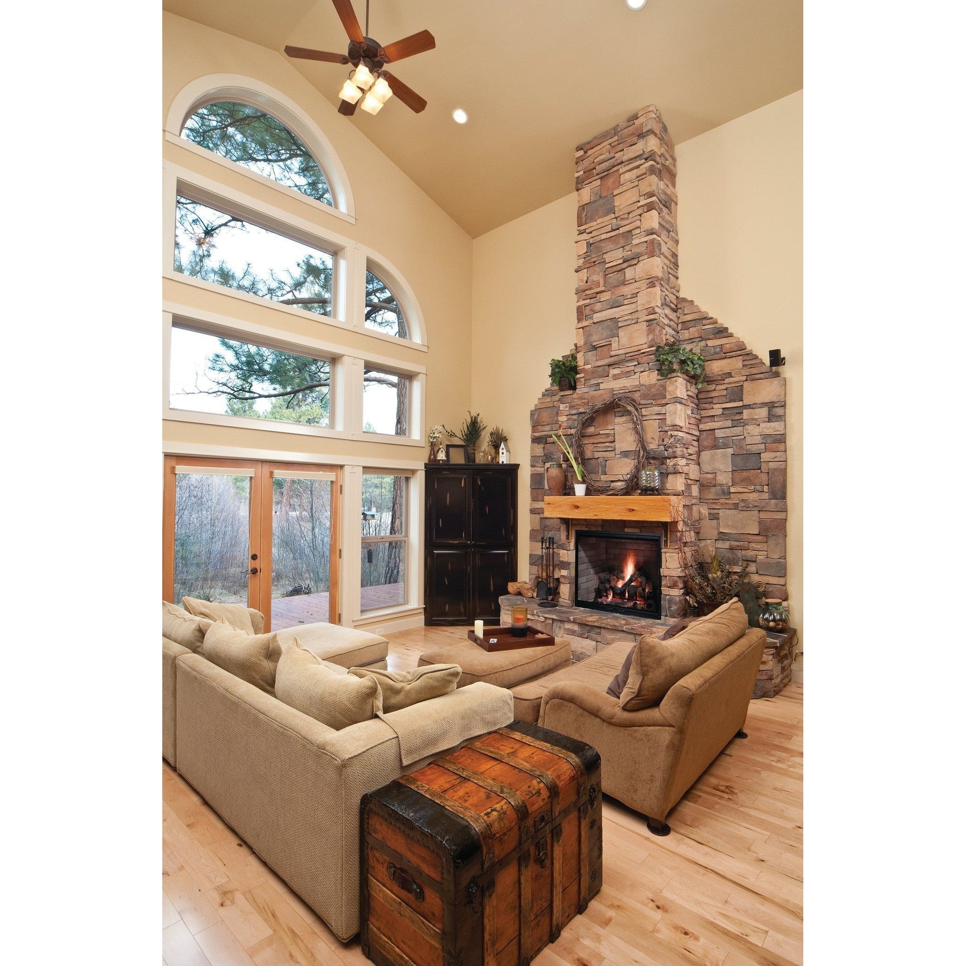 Majestic Biltmore 36" Radiant Traditional Wood Burning Fireplace