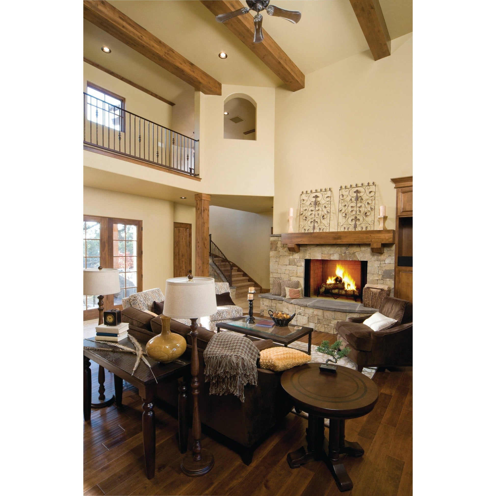 Majestic Biltmore 42" Radiant Traditional Wood Burning Fireplace With Traditional Brick Pattern