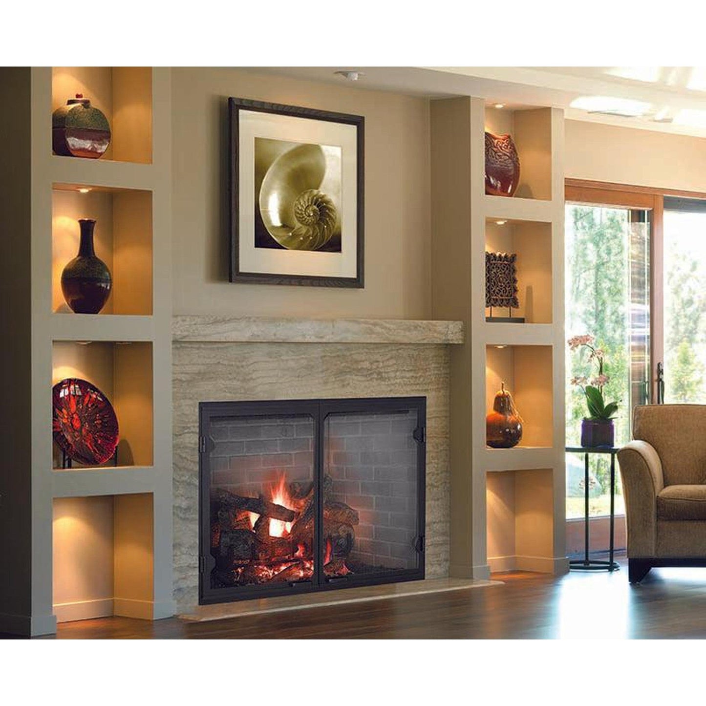 Majestic Biltmore 50" Radiant Traditional Wood Burning Fireplace