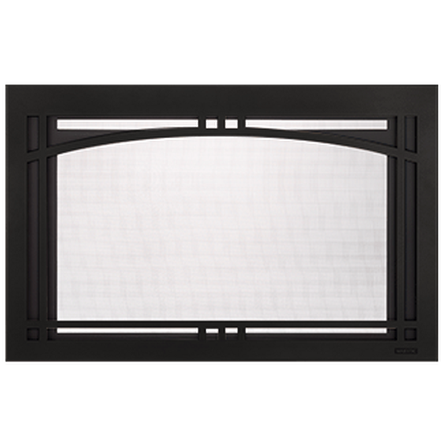 Majestic Black Contemporary Arch Front for Ruby 25" Fireplace Insert