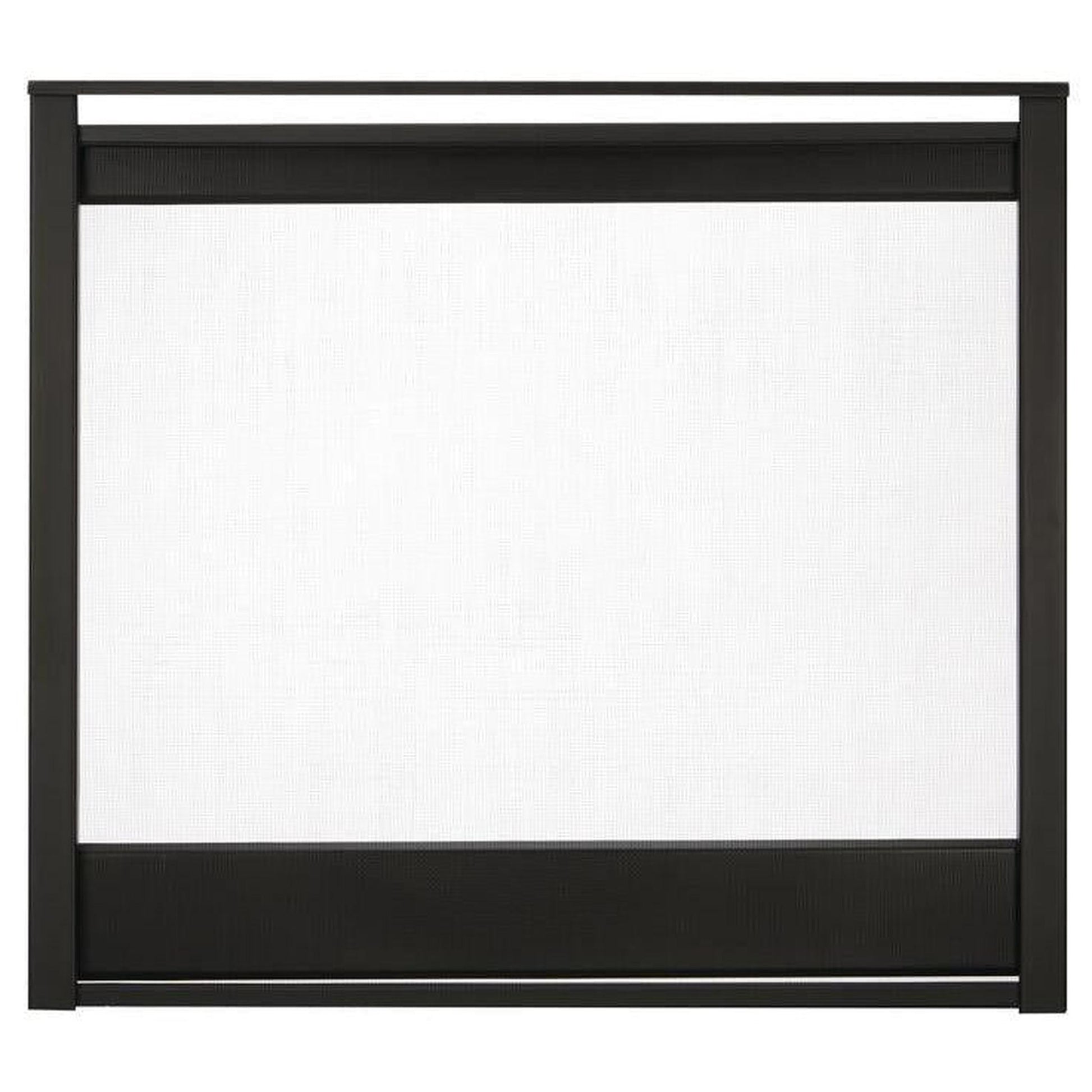 Majestic Black Multi-Side End Panel Firescreen Front for Pier Gas Fireplace