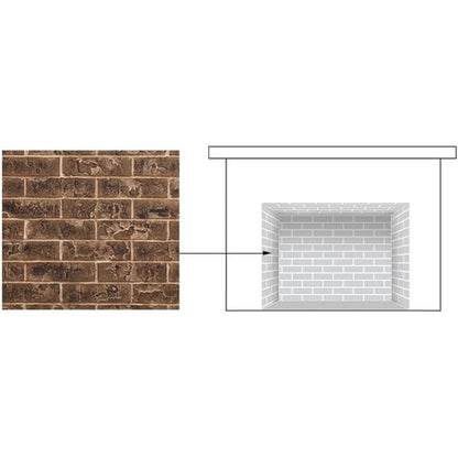 Majestic Brick Interior Panels for Marquis II Direct Vent Fireplace