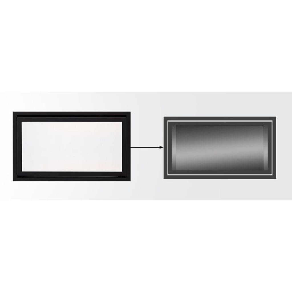 Majestic CFT-36-BK-C Black Clean Face Trim Front for Echelon II 36" Gas Fireplace