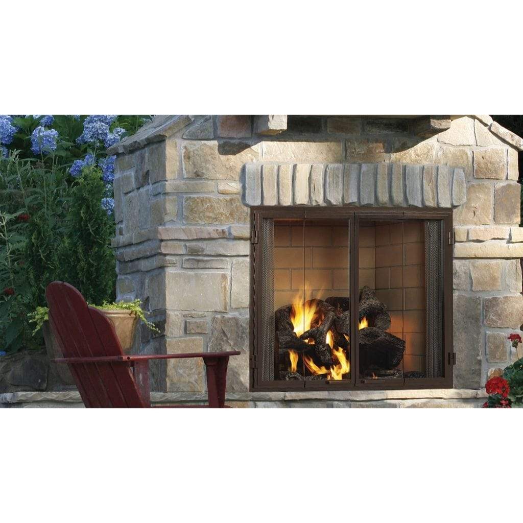 Majestic Castlewood 42" Traditional Outdoor Wood Burning Fireplace