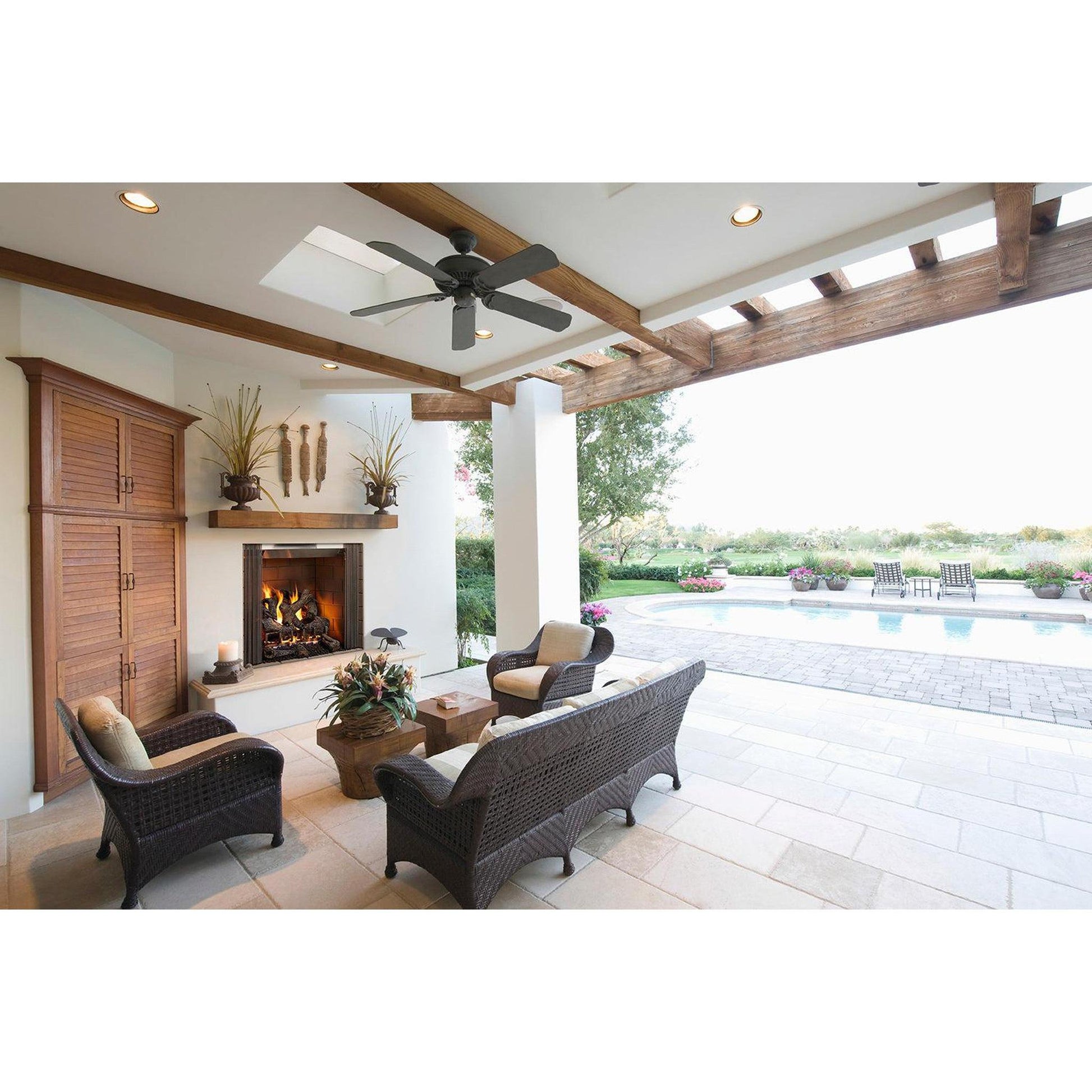 Majestic Castlewood 50" Traditional Outdoor Wood Burning Fireplace