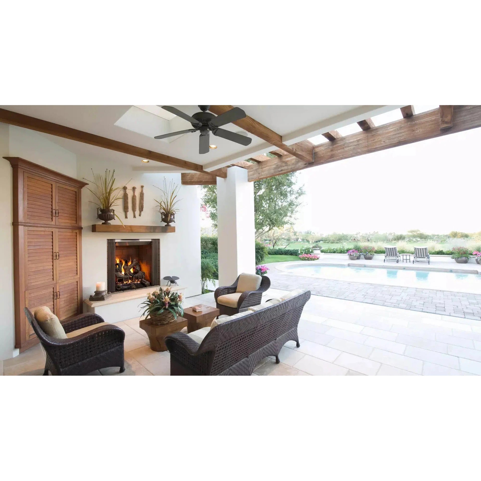 Indoor Outdoor Wood Burning Fireplaces