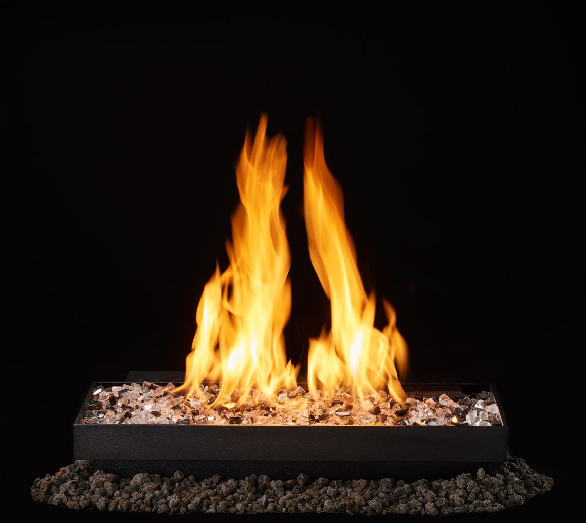 Majestic Contemporary 24" IPI Ignition Vented Natural Gas Burner / Hearth Kit