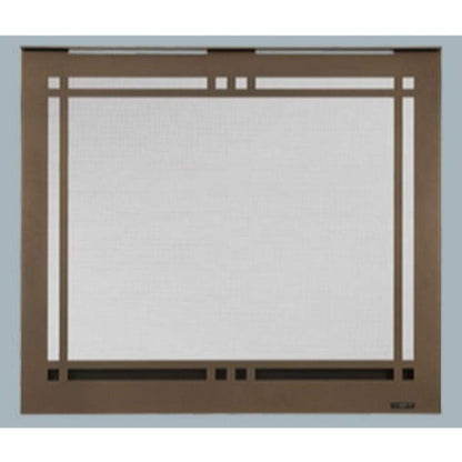 Majestic Contemporary Rectangular Door for Pearl II See-Through Direct Vent Fireplace
