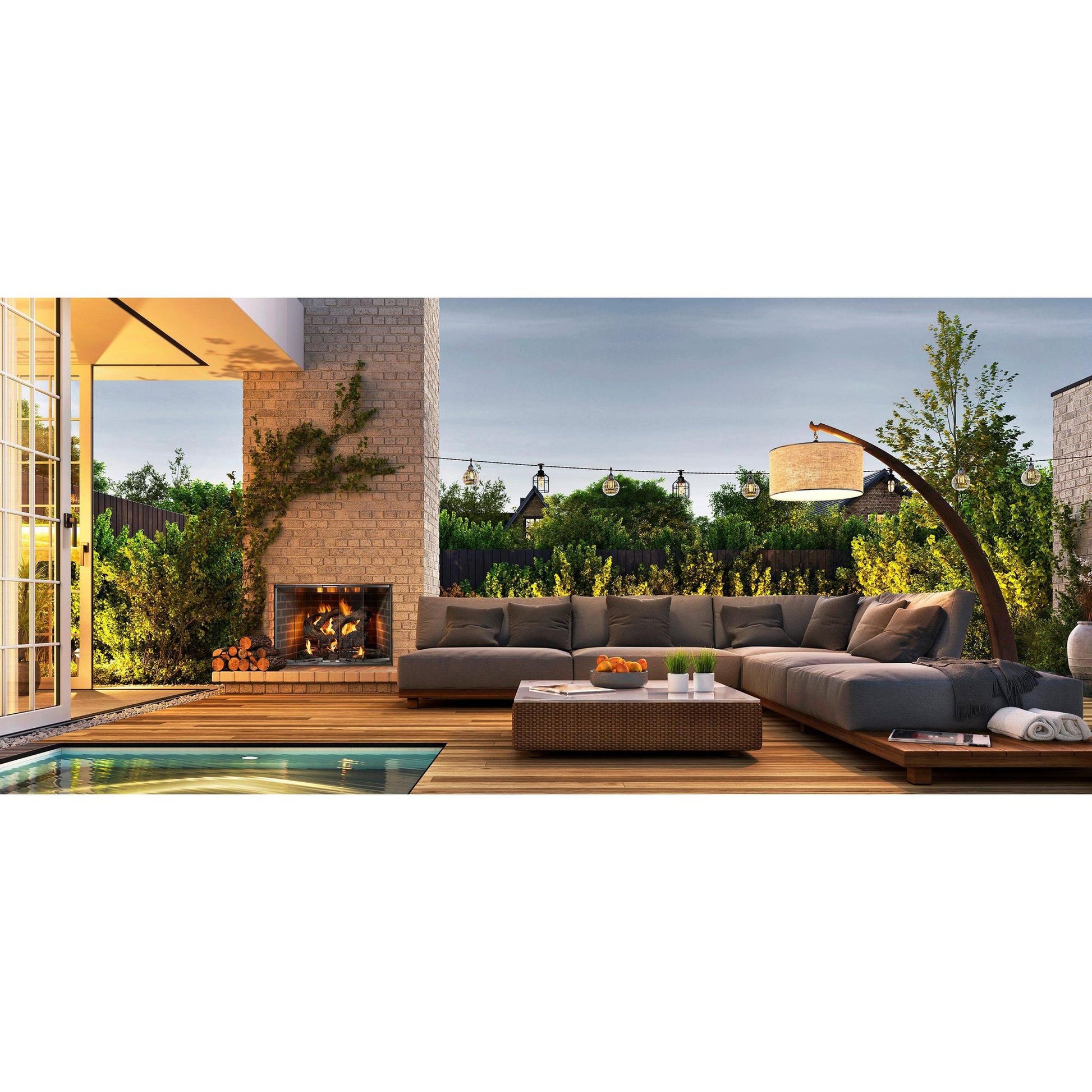 Majestic Cottagewood 42" Traditional Outdoor Wood Burning Fireplace