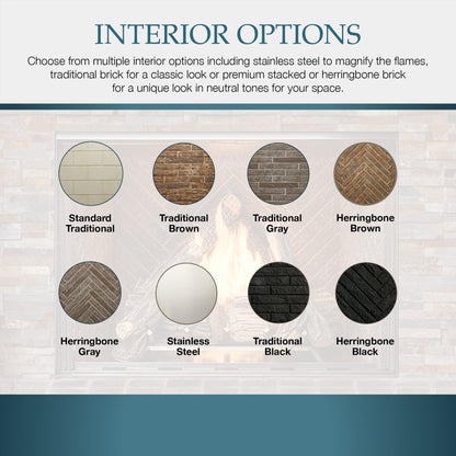 Majestic Courtyard 42" Traditional Outdoor Vent-Free Natural Gas Fireplace With IntelliFire Ignition System