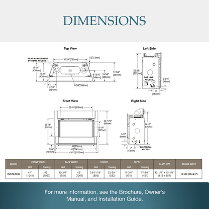 Majestic DVLinear 36" Linear Contemporary Direct Vent Natural Gas Fireplace With IntelliFire Ignition System