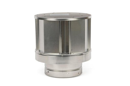 Majestic DVP 12" High Wind Vertical Termination Cap With Storm Collar
