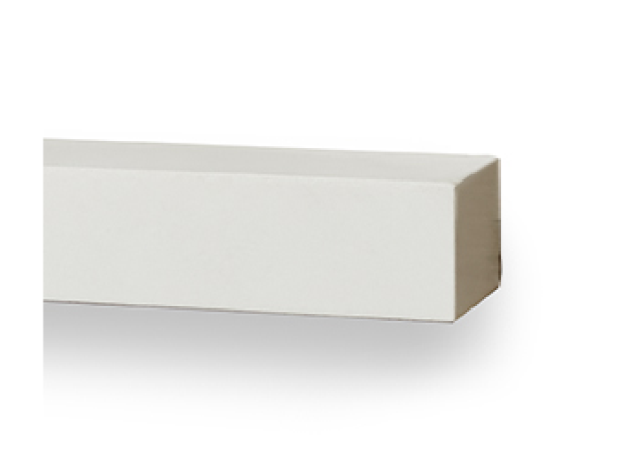 Majestic Design Series 18" White Modern Style Non-Combustible Mantel Shelf Sample