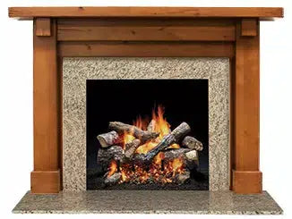 Majestic Design Series Battlefield B 48" Primed MDF Rustic Style Flush Wood Fireplace Mantel