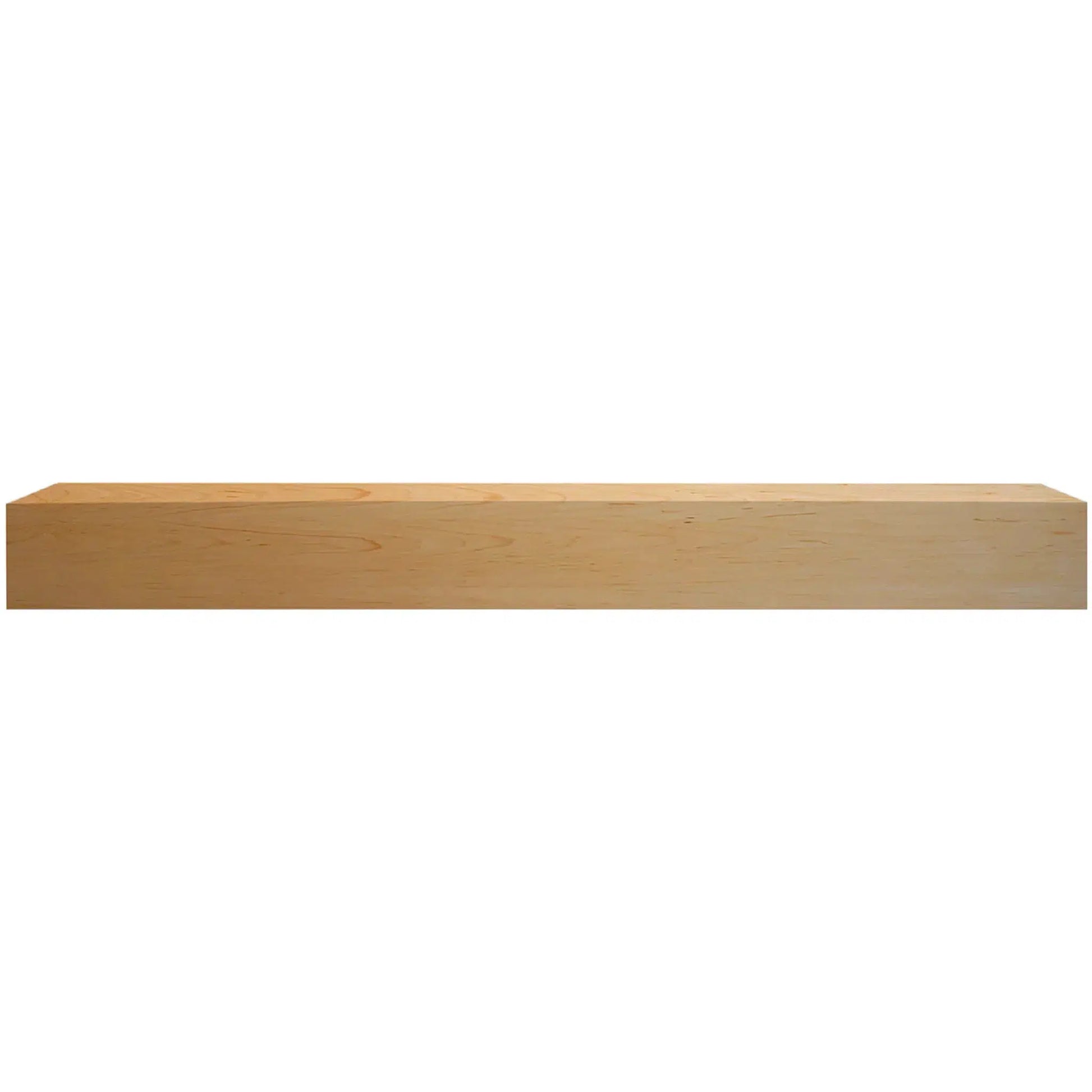 Majestic Design Series Ozark 48" Unfinished Maple Transitional Style Wood Mantel Shelf With Custom Ebony Stain Color