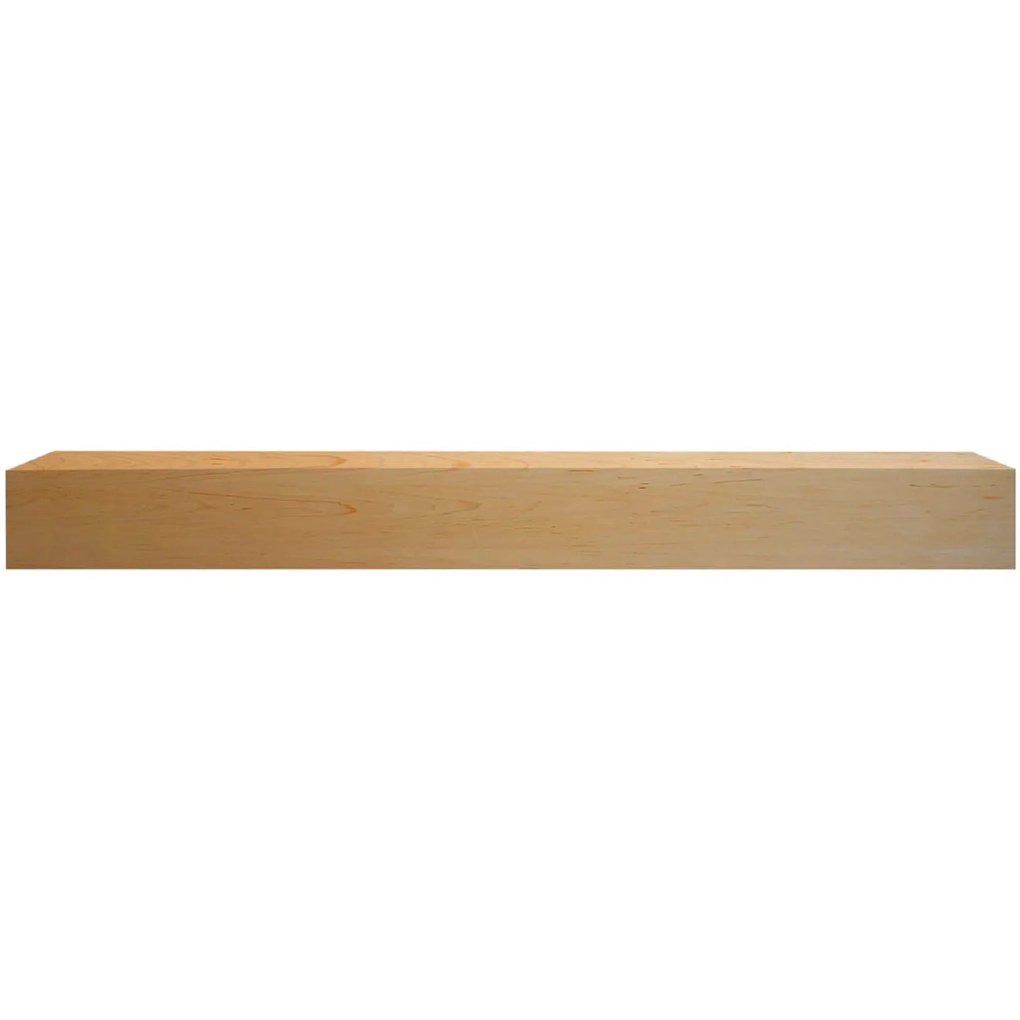Majestic Design Series Ozark 48" Unfinished Maple Transitional Style Wood Mantel Shelf With Custom New Gray Stain Color