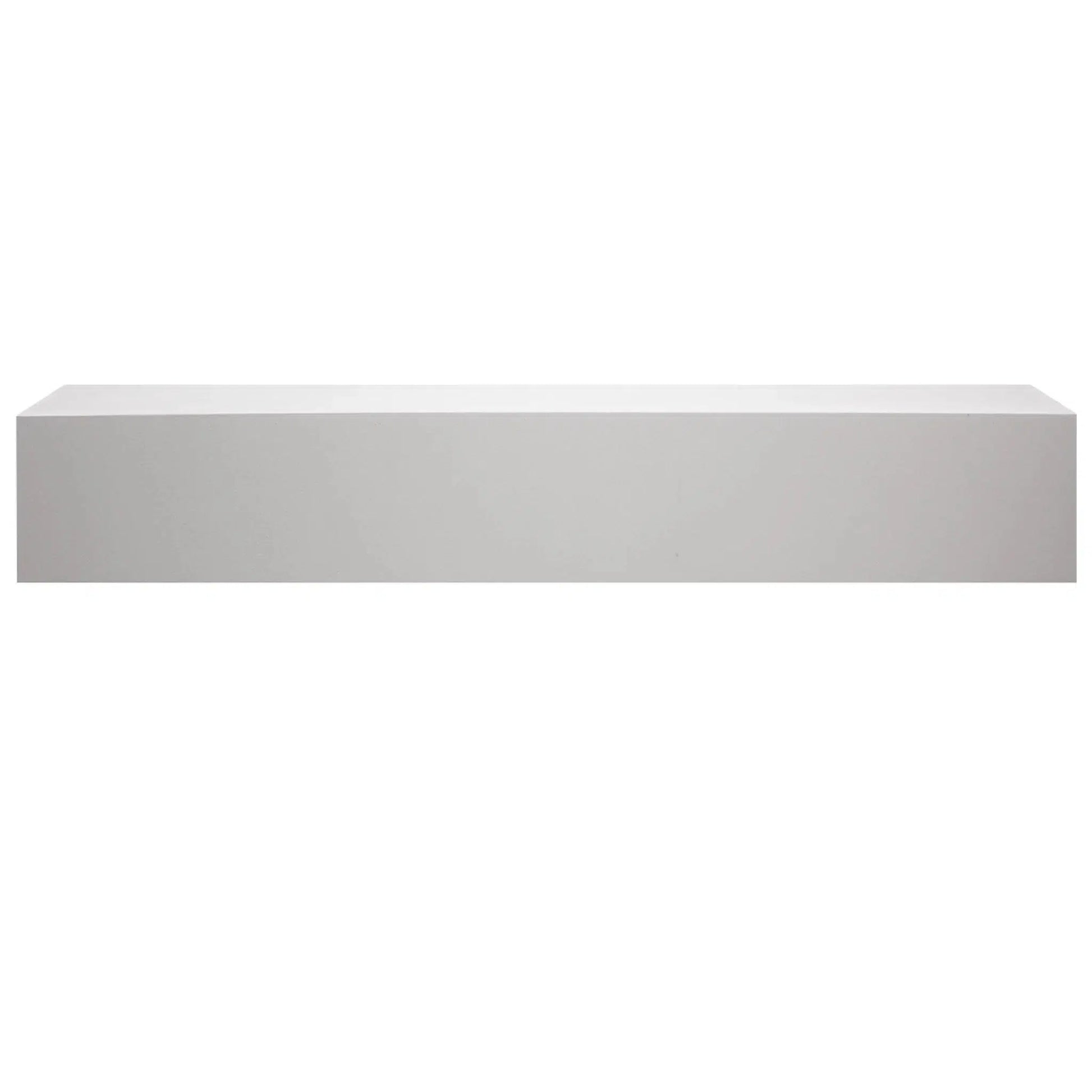 Majestic Design Series Ozark 59" Primed MDF Transitional Style Wood Mantel Shelf With Custom New Gray Stain Color