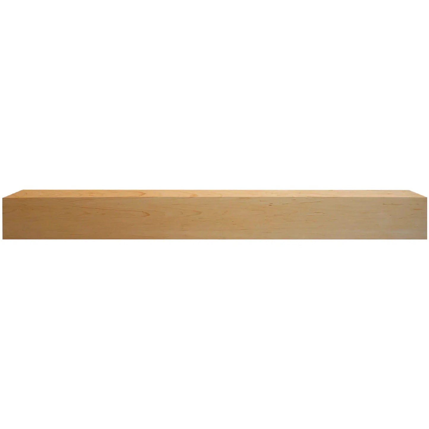 Majestic Design Series Ozark 59" Unfinished Maple Transitional Style Wood Mantel Shelf With Custom Ebony Stain Color