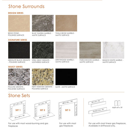 Majestic Design Series Set 1 Beige Stone Surround (Must Order In Multiples of 6)