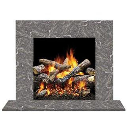 Majestic Design Series Set 2 60" Single-Pack Blue Tundra Marble Stone Surround