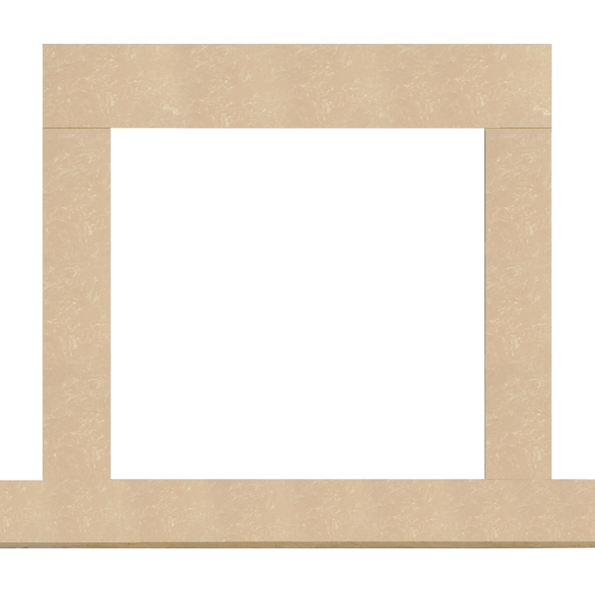 Majestic Design Series Set 2 60" Single-Pack Beige Stone Surround