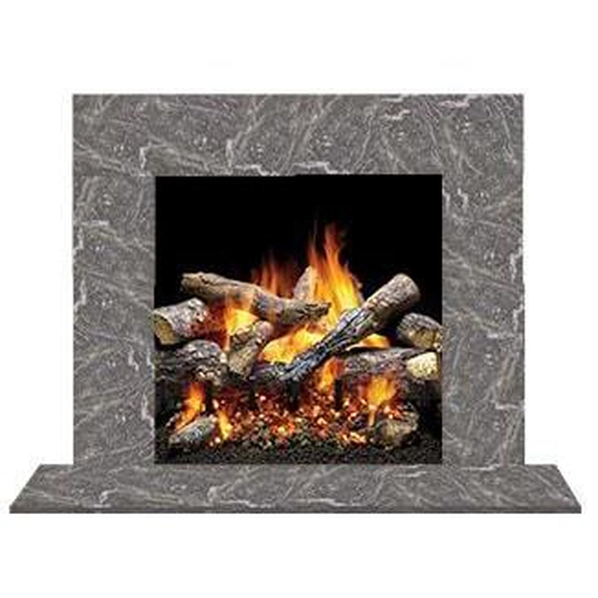 Majestic Design Series Set 3 Blue Tundra Marble Stone Surround (Must Order In Multiples of 6)