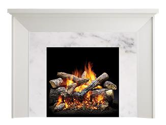 Majestic Design Series Walker C 53" Primed MDF Modern Style Flush Wood Fireplace Mantel With Custom New Gray Stain Color