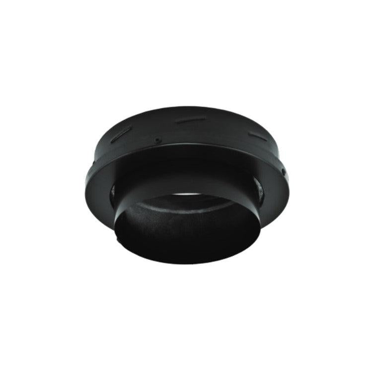 Majestic DuraTech 6" Black Finishing Collar With Adapter