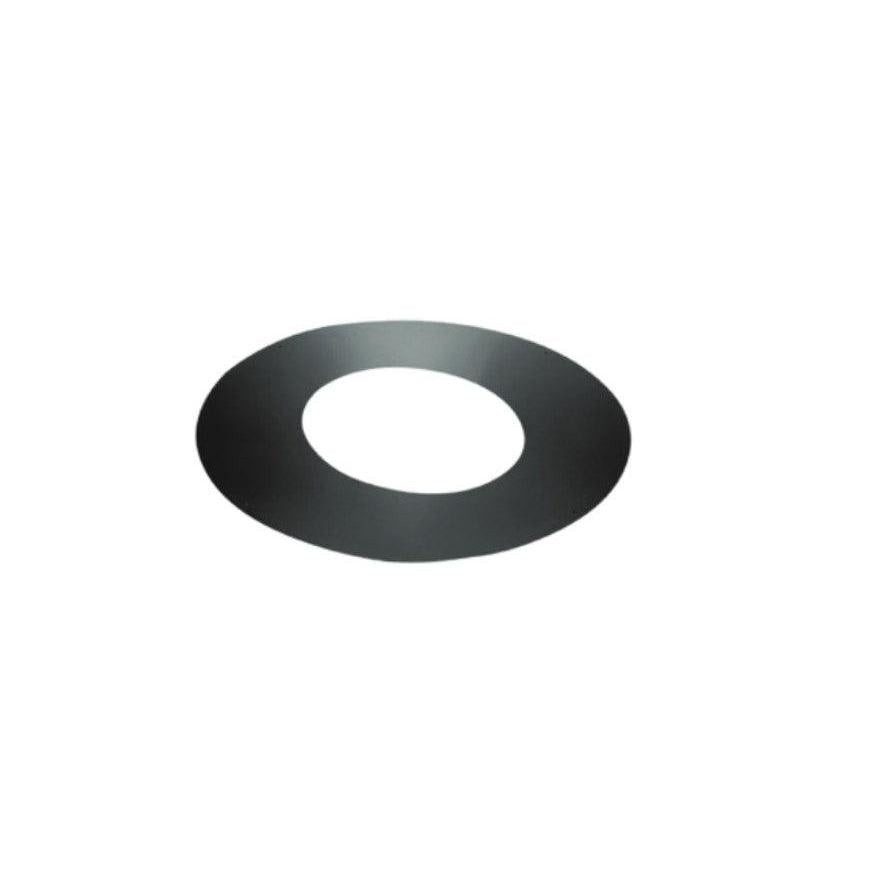 Majestic DuraTech 6" Black Galvalume Trim Collar for 0/12 - 3/12 Pitch Roof Support