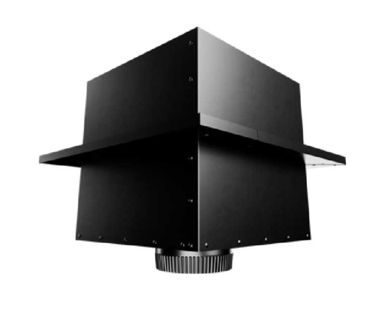 Majestic DuraTech 6" x 24" Black Square Ceiling Support Box