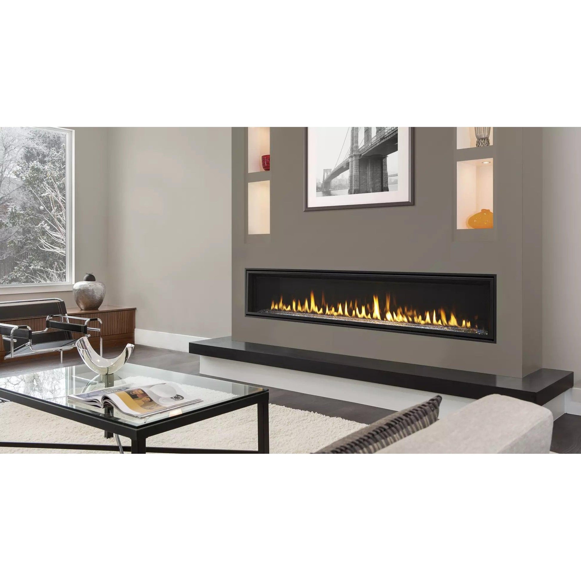 Majestic Echelon II 60 Top Direct Vent Fireplace with IntelliFire Plus Ignition System (NG) - ECHEL60IN